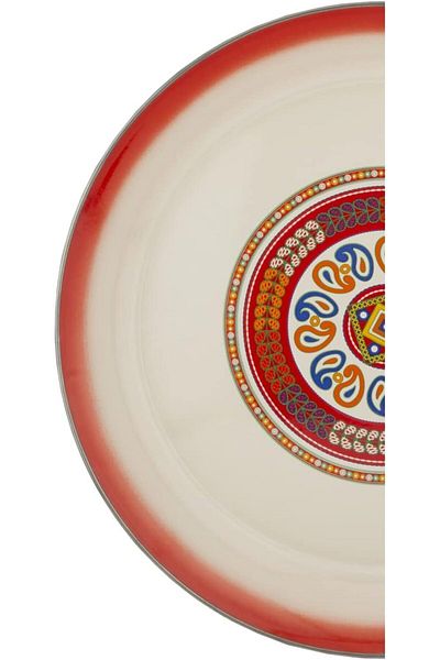 ALSAIF Soup Bowl Ghazar Khuzama by ALSAIF, Multi-colored, 12 inch, Aluminum, Multi-colored