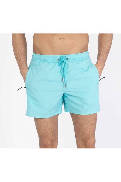 Miami Beach Ανδρικό σορτς πισίνας με νερό Mint Water Repellent Μαγιό Basic Model 001