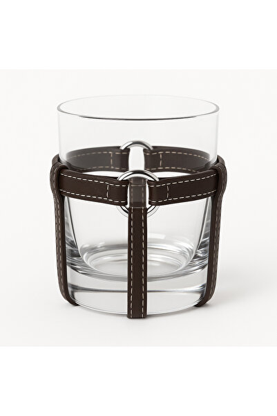 THE IVY CONCEPT STORE The Noble Run Series Bitter Coffee Color Glass Bar Coaster