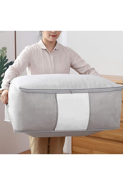 Primo Plus 5 Pack 70x50cm Large Storage Bags, 90L Clothes Storage Organizers Storage Containers Thick Fabric