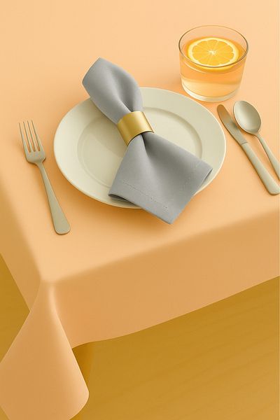 Luvora Home Luna Series Velvet Textured 2-Piece Guest Napkin - Light Gray