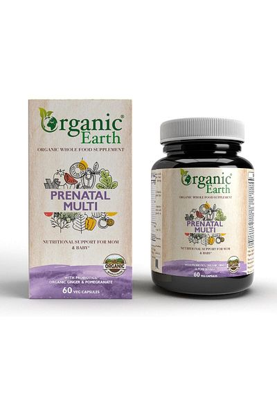 ORGANIC EARTH Prenatal Multi 60's Capsules