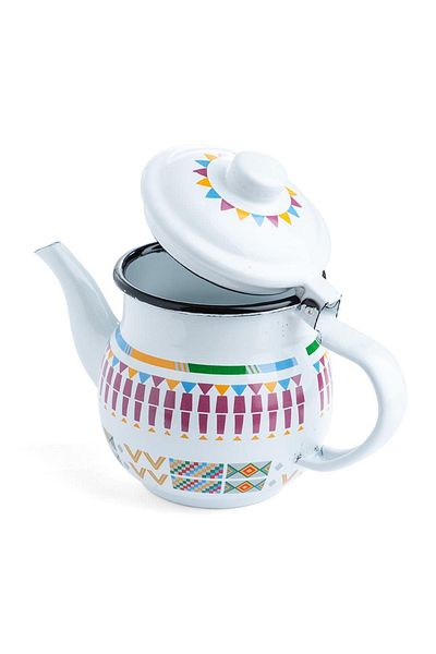 Alrimaya Enamel Kettle White -