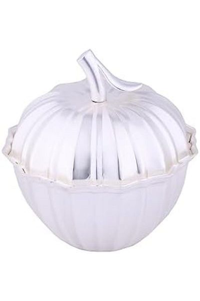 ALSAIF Date Bowl With Lid By , Size: Small, Color: Matte Silver, Number Of Pieces: 1