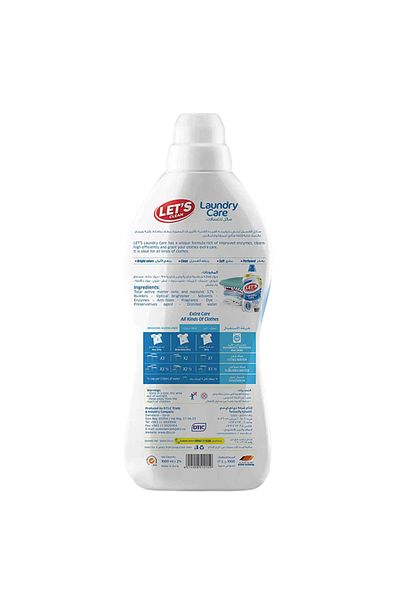 Let's Clean Liquid Detergent Extra Care 1L