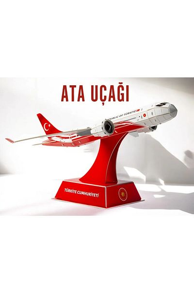COLORPAK Ata Plane 3 Dimensional Educational Puzzle 3D Cardboard Jigsaw