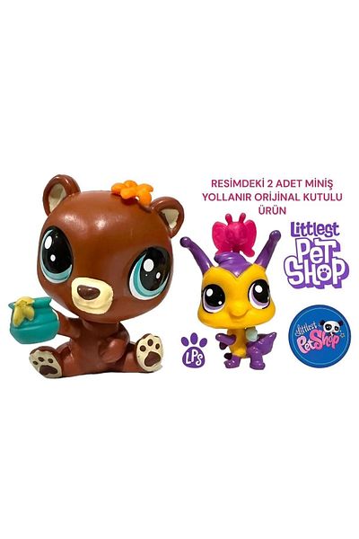 FEN TOYS Littlest Pets Shop - Rare Teddy Bear Mini Toy