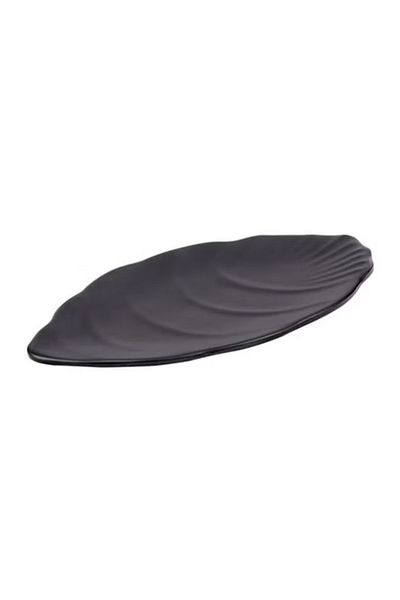 Home Box Classic Palm Platter Black 30x1.5x14cm