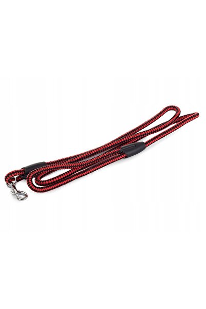 zola Λουρί σκύλου, ανθεκτικό πλαστικό με μεταλλικό καραμπίνερ, 120x0,8 cm, κόκκινο