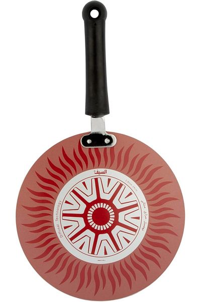 ALSAIF Flat Aluminum Pan 2.8mm With Bakelite Back Handle By Al Saif, Size: 36cm