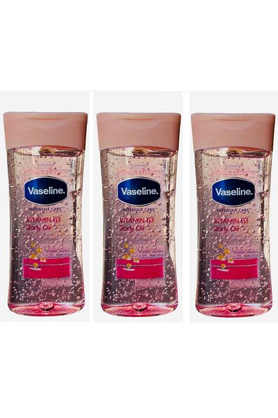 Vaseline Intensive Care Vitamin B3 Body Oil 200ml (Pack of 3)