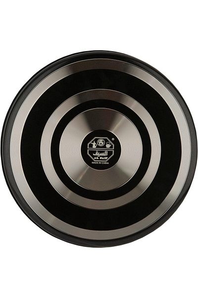 ALSAIF Non-stick Round Cake Pan By Vetro, Size: 26 Cm, Color: Black, Aluminum