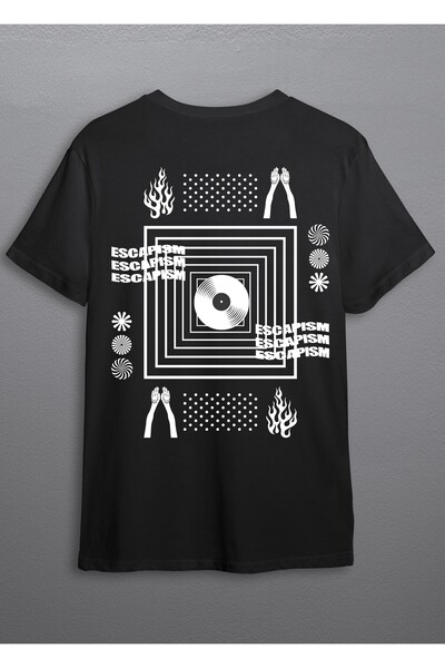 Huw Escapism Sokak Modası Κανονικό Unisex T-Shirt