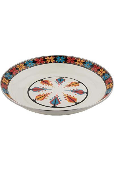 ALSAIF Al Saif Ghazar Serving Plate, Colour: Multicolor, Size: 40 Cm