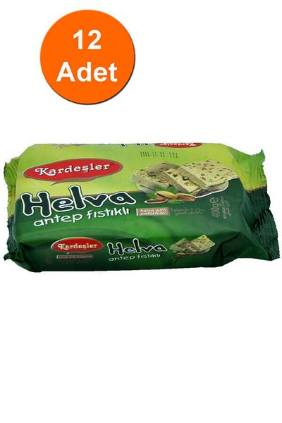 Kardeşler Şekerleme 12 Brothers Tahini Halva with Pistachios - 400 g