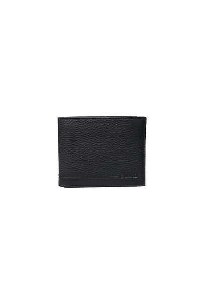 GUARD Black Genuine Leather Horizontal Model Classic Men's Wallet - Grd250519Wt1838