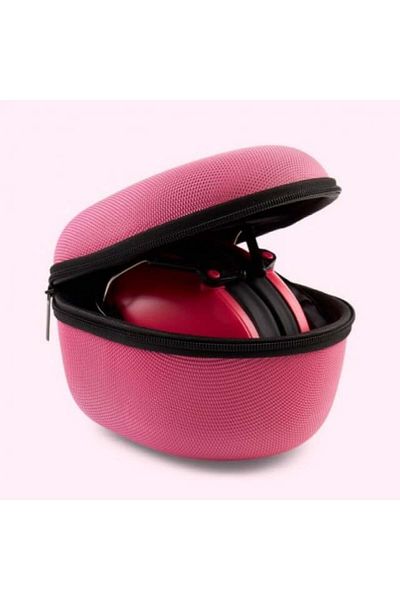 Banz Protective Case for Earmuffs for Children 3-10 Years Old – Hard EVA, Strap Included, Magenta