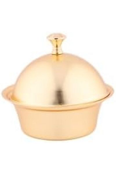 ALSAIF Iron Date Bowl - Small Size, Matte Gold