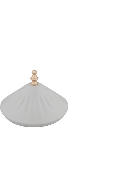 ALSAIF Meral Date Bowl, Colour : White / Gold