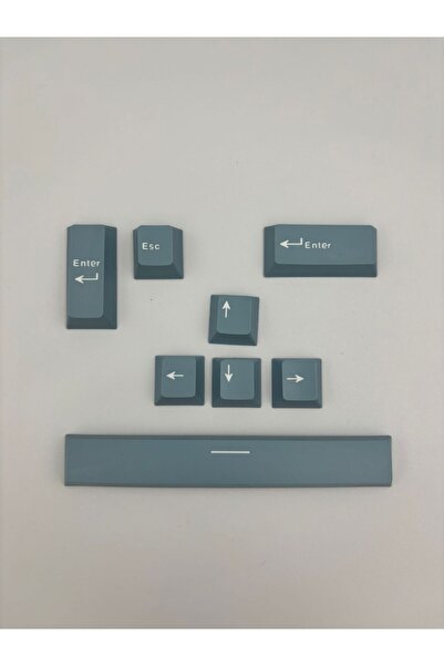 silabor 8 Tuş Keycaps PBT Tuş Takımı Mekanik Klavye Oyuncu Klavyesi Klavye Ak...