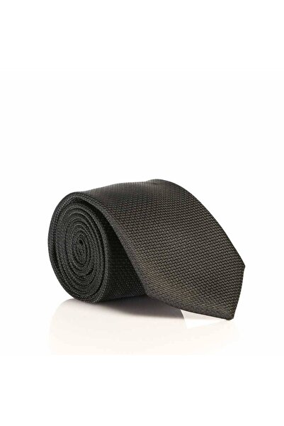 Gaffy Crna Slim fit Jednobojno Tkano Kravata / DDK-08