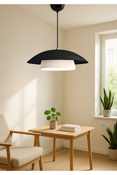 HOMİNG Homing Luna İskandinav Tarz Metal Sarkıt Siyah 242023