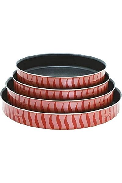 ALSAIF 4-piece Baking Tray Set - Red