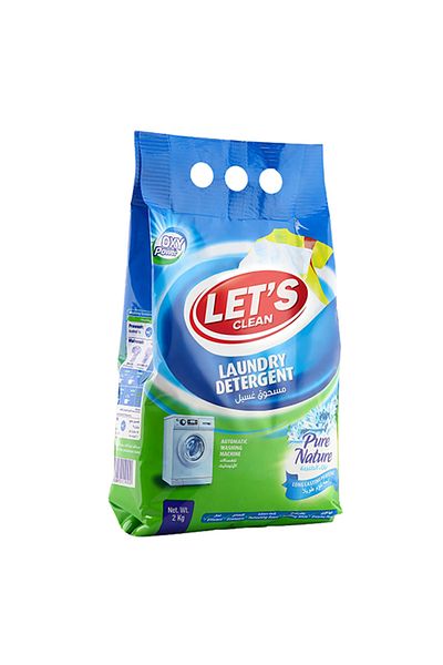 Let's Clean Detergent Powder For Automatic Pure Nature 2kg
