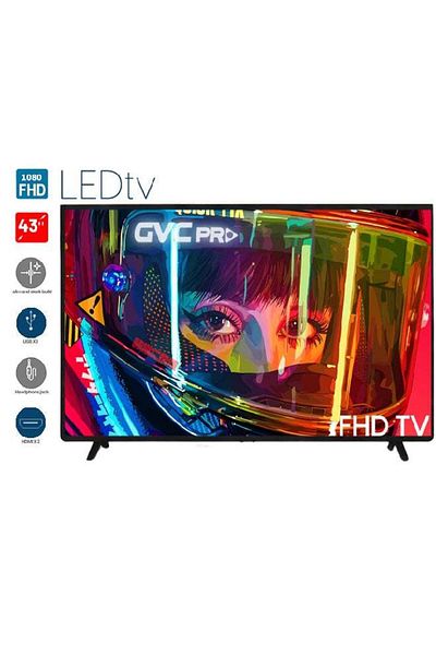 GVC PRO JVC Pro Normal TV 43 inch FHD LD-43TV Black
