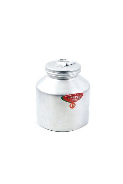 Castle Aluminum milk jar with handle