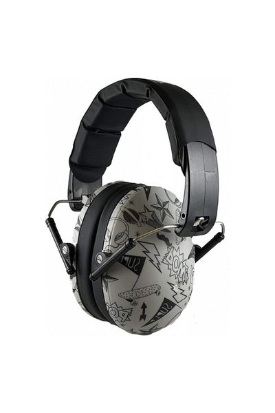 Banz Children's Earmuffs, Bubzee, 3-10 Years, Graffiti