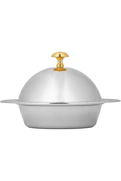ALSAIF Hezil Bowl For Dates - Keeps Food Fresh And Clean, , Nickel/gold, Iron