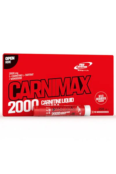 Pro Nutrition Liquid carnitine, Carnimax 2000 Berries 10 single doses x 25 ml