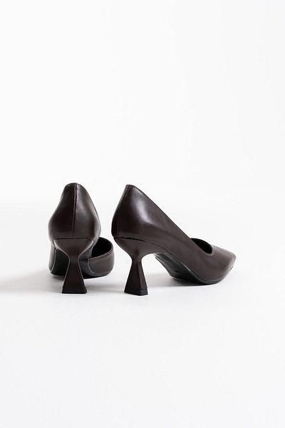 EMOYRA Seraphine Women's Bitter Brown Heeled Shoes