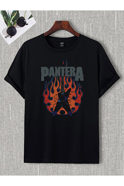 donamod Unisex Oversize Pantera Metallıca Iron Madıen Black Sabbath Ac Dc Sli...