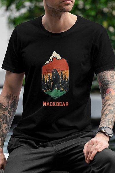 donamod Mackbear Printed Tshirt