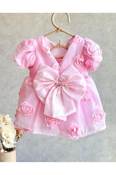 2kids2mom Yerda Girl Dress-Pink
