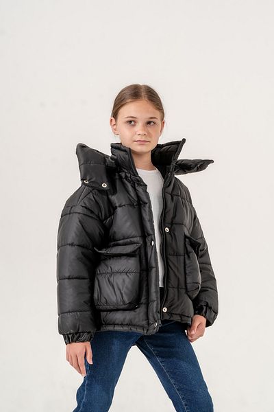 GİYİCEM TEKSTİL Palton matlasat pentru fete cu buzunare