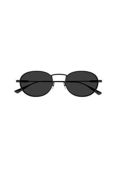 Saint Laurent Sl 799 001 52 Women's Oval Black Metal Sunglasses