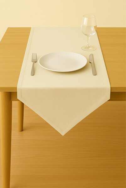 Luvora Home Runner triunghiular texturat din catifea seria Luna - crem