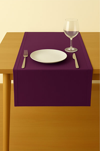 Luvora Home Runner dreptunghiular texturat din catifea din seria Luna - violet