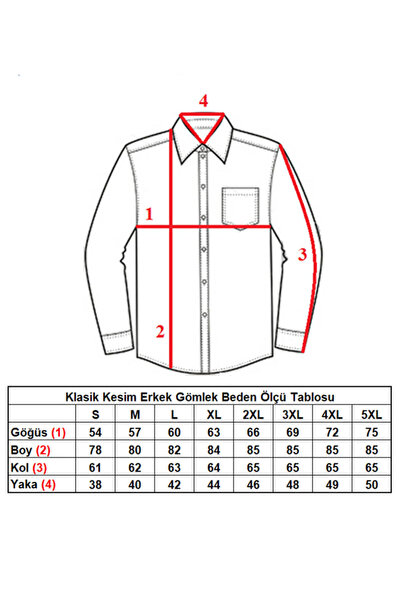 Dicotto Mavi Büyük Beden Rahat Kesim Cepli Uzun Kol Regular Fit Erkek Gömlek - 150-5
