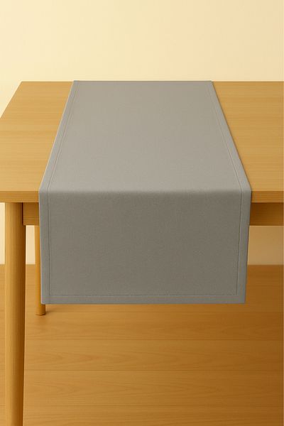 Luvora Home Luna Series Velvet Textured Rectangular Runner - Light Gray
