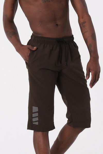 daag Ανδρικό σορτς παραλίας Khaki Green Capri - Ψηλό, Υδατοαπωθητικό, Κάτω από το Γόνατο - DG341-Khaki