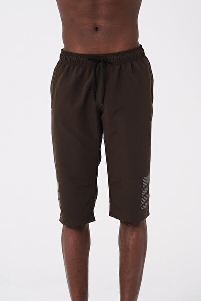 daag Ανδρικό σορτς παραλίας Khaki Green Capri - Ψηλό, Υδατοαπωθητικό, Κάτω από το Γόνατο - DG341-Khaki