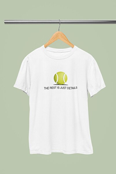 donamod Tricou alb de tenis