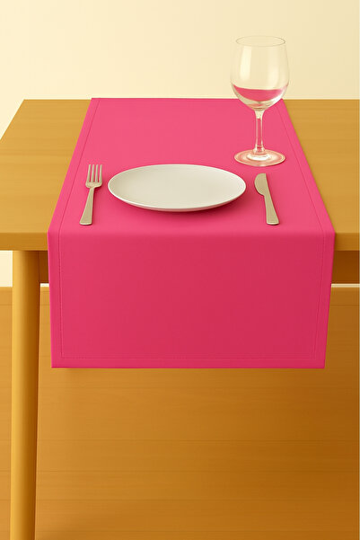 Luvora Home Σειρά Luna Velvet Textured Rectangle Runner - Ροζ