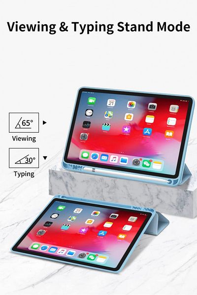 VAGHVEO Husă de protecție pentru iPad Air, TPU, albastră, 10,9 inci