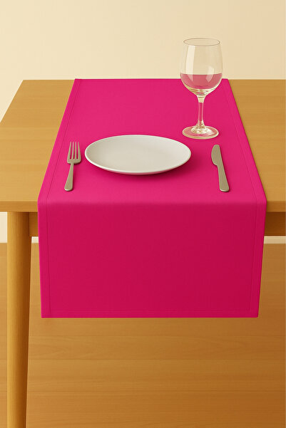 Luvora Home Runner dreptunghiular texturat din catifea din seria Luna - fucsia