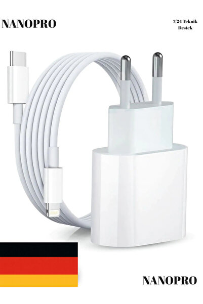 Nanopro Iphone Uyumlu 11-11 Pro Max-12-13 Pro Max Hızlı Şarj Aleti Seti 20w Ithalatçı Garantili